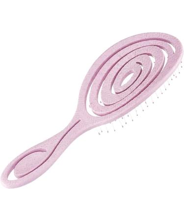 Biodegradable No Pull Hair Brush for Thick Curly/Straight Hair - Wet & Dry Detangling, Massaging Bristles - Pink - Buy Online on GoSupps.com