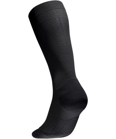 Bauer Enemy Ultralight Compression Running Socks | Thin Sports Socks for Men & Women - Black (S 41-43) | Perfect for Jogging & Fitness - Buy Online on GoSupps.com