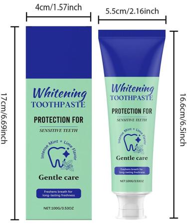 Whiting Toothpaste 100g Gum Cleaner Household Toothpaste for Office Travel Outdoor Hotel Home Bathroom Shower - Buy Online on GoSupps.com