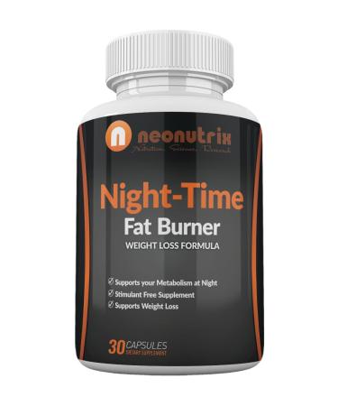 Night-Time Fat Burner Formula – Weight Loss Capsules for Men/Women, Amino-Acids Based Nocturnal Dietary Supplement, Stimulates Metabolism, Promotes REM Sleep, 30 Capsules – Made in USA by Neonutrix