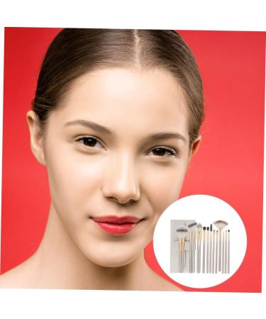 Housoutil 1 Set Set Makeup Brush Set Powder Brush Wood Handle Brush Nylon Brush Eyebrow Comb Eyebrow Brush Foundation Aluminum Tube Wooden Handle Brush Travel Major White 14.5X0.5cm White - Buy Online on GoSupps.com