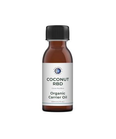 Mystic Moments |Organic coconut -rbd -Brbd -b r - l 125ml -pure & natural oil Perfect for hair face nails aromatherapy massage and oil dilution vegan GVO -free