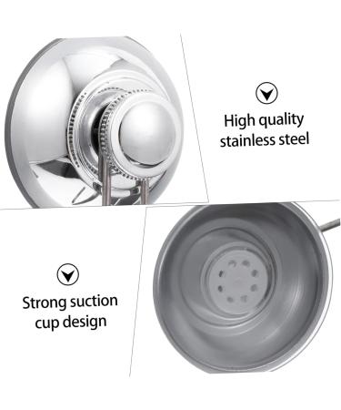 Alipis 1pc Hook up Heavy Duty Coat Hangers Suction Cup Hook Wall Key Hanger Suck Cup Hook Metal Work Towel 7X6CM Silver - Buy Online on GoSupps.com