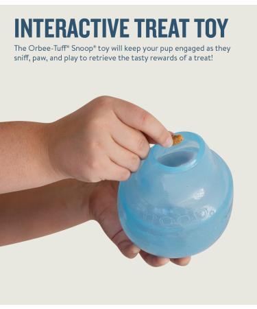 Planet Dog Orbee-Tuff Snoop - Interactive Snack Ball for Dogs - Large Blue Toy - International Shipping - Buy Online on GoSupps.com