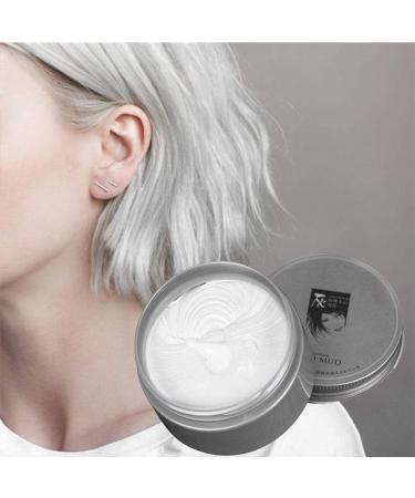 Temporary White Hair Color Dye - Non-Permanent DIY Wax Mud for Party Cosplay & Halloween - Washable Colored Hair Cream - Buy Online on GoSupps.com