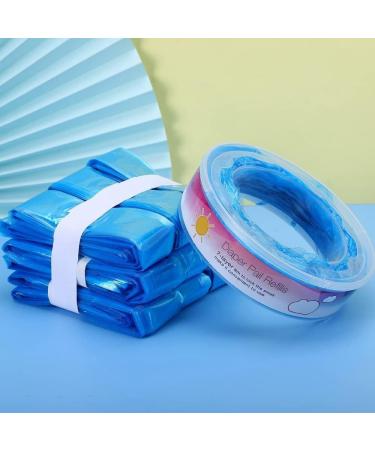 UQMIQURA Diaper Pail Refill Bags 4 Pcs Diaper Disposal System Replacement Bags Odor Control Compatible for Genie for Munchkin Diaper Pail Refill Bags Extended 180in Diaper Refill - Blue - Buy Online on GoSupps.com
