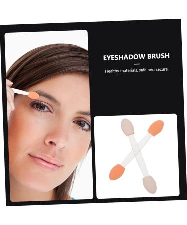 POPETPOP 100pcs Double Ended Eyeshadow Brush Mini Makeup Sponge Eye Shadow Sponge Stick Makeup Brush Cosmetic 6.5x1.3cm White - Buy Online on GoSupps.com