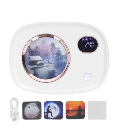 Jeanoko Automatic fragrance dispenser fragrance donor Smart Digital Display Ultrasound fragrance aromatherapy diffuser for toilet living room hotel (white)