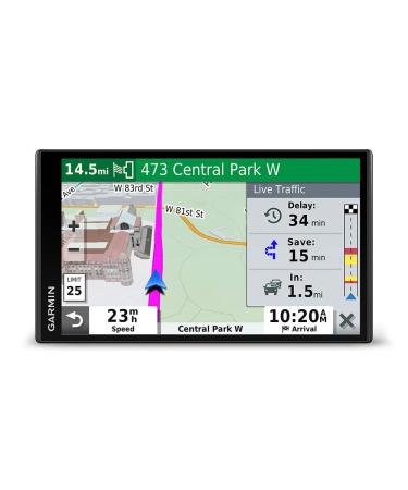 Garmin 010-02038-02 DriveSmart 65, Built-In Voice-Controlled GPS Navigator with 6.95 High-Res Display , Black DriveSmart 65 & Traffic Navigator