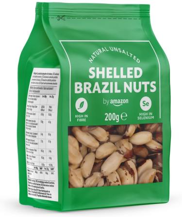 by Amazon Natural Unsalted Peeled Brazilian Nuts 200 g - Buy Online on GoSupps.com