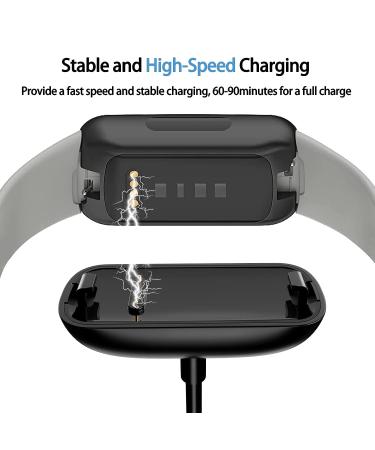 Amzpas Fitbit Inspire 3 Charger - Soft USB Charging Cable | Durable 50cm Charger for Health & Fitness Tracker - Buy Online on GoSupps.com