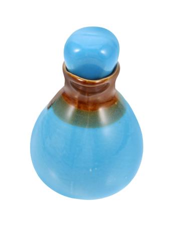 Minkissy 4 pieces pot ceramic decorative essential oils amber-colored spray bottle porcelain icon with lid shoyu donor bottle mini-sauce soy sauce accessories for beauty salons