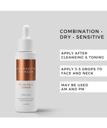 Buy Georgette Klinger Stem Cell Serum - Anti-Aging Face Serum with Hyaluronic Acid for Firm Youthful Skin - 1 oz - Buy Online on GoSupps.com