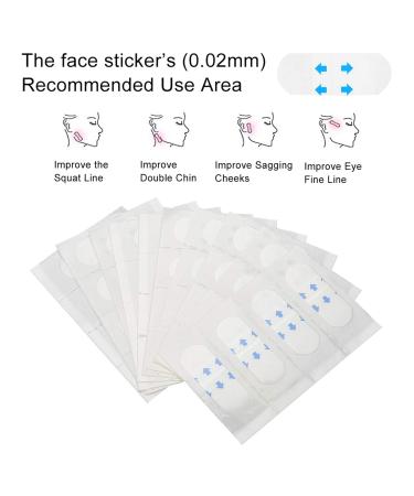 Face Lift Tape & Invisible Elevator Stickers 40 Parts Set for Makeup & Chin Lift | Best Facelifting Tools for a Youthful Look - Buy Online on GoSupps.com