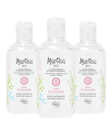 Marilou Bio - Lot 3 Eaux Micellaires - Eau Micellaire d maquillante Bio de la gamme Classic - Peaux normales mixtes - Fabriqu en France - Flacon 250 ml