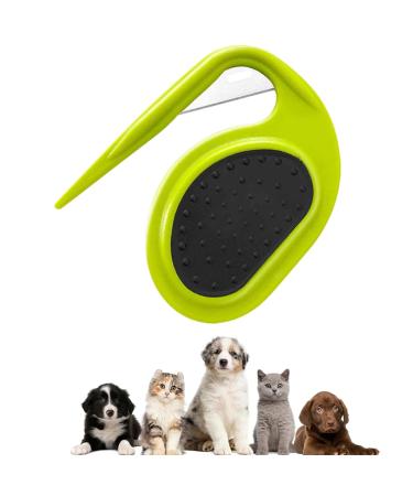 Knitting COMB PET PET GROOMING TOOL CAT COMB DOG PET HAIR REMOVAL GRooming Brush Knotting Comb for Cats Knotting Comb Cats Pet Massage Hair Removal Com For Removing Tangled Hair (Green)