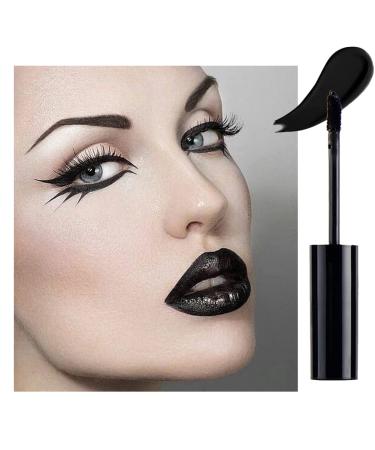 Black Matte Liquid Lipstick - Long Lasting, Pigmented Lip Gloss for Women & Girls | Waterproof & Non-stick Cup Lip Glaze - 0.10 Fl Oz - Buy Online on GoSupps.com