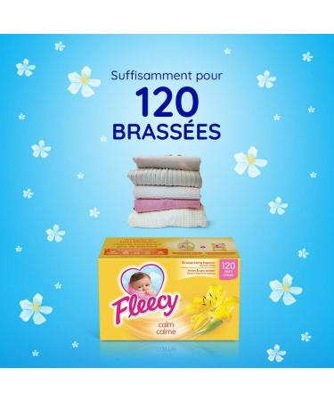 Fleecy Aroma Therapy Fabric Softener Dryer Sheets Calm 120 sheets - Buy Online on GoSupps.com