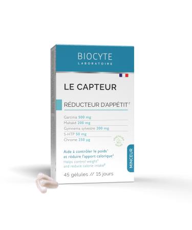 BIOCYTE The Sensor - Slimming, Weight Control, Reduces Appetite and Caloric Intake - Garnicia, Maike, Gymnema Sylvestre, Chromium - 45 Capsules - Vegan - 15 Day Program