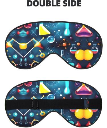 Abstract Science Chemistry Print Eye Mask - Soft Sleep Mask for Men & Women | Ideal for Travel & Restful Sleep - Buy Online on GoSupps.com