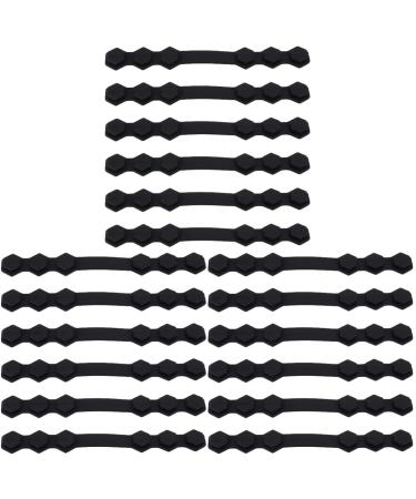 Exceart 30 pcal masking hooks Face holder anxious mouth protection ear hook facial cover ear straps face ear straps holder made of silicone ear buckle protective belt pebbles adjustable