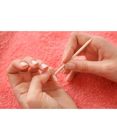 RELMoS Orange Wood Sticks Nail Art Tools - 100 pcs | Double Ended Cuticle Pedicure Manicure Essentials - Buy Online on GoSupps.com