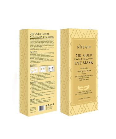 24K Gold Under Eye Patches - Hydrating Gel Mask for Dark Circles, Puffy Eyes, and Wrinkle Repair - Buy Online on GoSupps.com