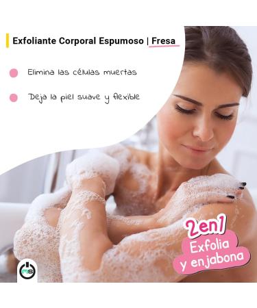 The Fruit Company Strawberry Body Scrub 400g | 2 in 1 Exfoliate & Soap - Buy Online on GoSupps.com