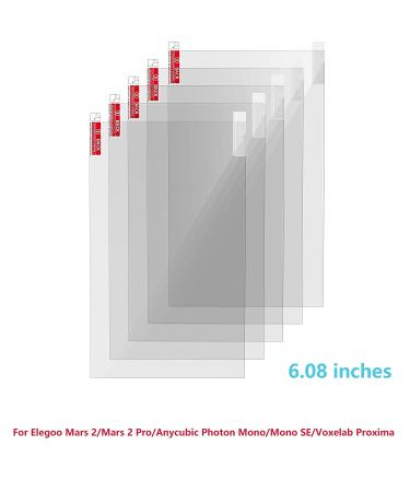 KOYOFEI 5PCS LCD Resin 3D Printer Screen Protector for Elegoo Mars2/2 Pro, Photon Mono SE, Voxelab Proxima 6.08 inch - Protective Film for Monochrome LCD Printers - Buy Online on GoSupps.com