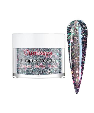 Chameleon Sparkle Black Nail Dip Powder 1oz | Color Changing Glitter Dip Powder SG010 - Buy Online on GoSupps.com