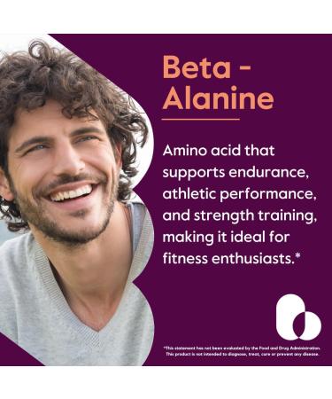 BestVite Beta Alanine 750mg - 240 Vegetarian Capsules | Vegan Non-GMO Gluten-Free Supplement - Buy Online on GoSupps.com