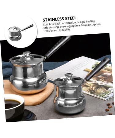 Alipis Stainless Steel Hot Milk Cup Butter Coffee Creamer Milk Steamer Pitcher Milk Frother Household Child YJP37Q9E24138F20WVO Silver 18.7X9X7.7CM - Buy Online on GoSupps.com