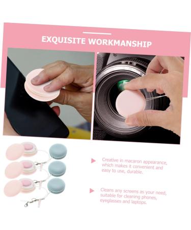 6pcs Macaron Cleaning Wipes - Smart Glasses & Screen Cleaner - Ideal for Phones Eyeglasses and Lenses - Premium Glass Cleaning Cloths - Buy Online on GoSupps.com