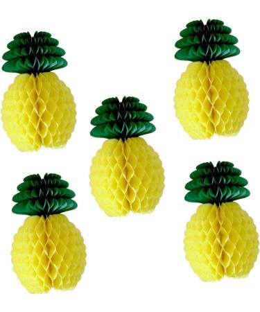 CAXUSD 5pcs Plant Decor Party Decor Honeycomb Gift Pineapple Yellow 5PCS 20CM - Buy Online on GoSupps.com
