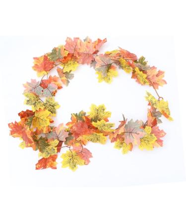 LIFKICH 1pc Maple Leaf Pendant Artificial Maple Leaf Vine Thanksgiving Front Door Vine Thanksgiving Leaves Artificial Leaves White Masks Home Decor Artificial Rattans Reward Halloween Colorful 180 20cm - Buy Online on GoSupps.com