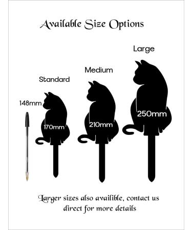 Personalised Cat Memorial Plaques Gift Pet Dog Rabbit Garden Sign Grave Marker Kitten - Buy Online on GoSupps.com