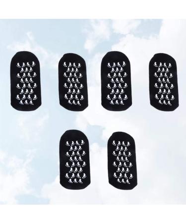 Minkissy 3 Pairs Spa Gel Socks for Foot Care - Ultimate Protection for Dry Cracked Skin | Black Essential Oil Infused Foot Socks - Buy Online on GoSupps.com