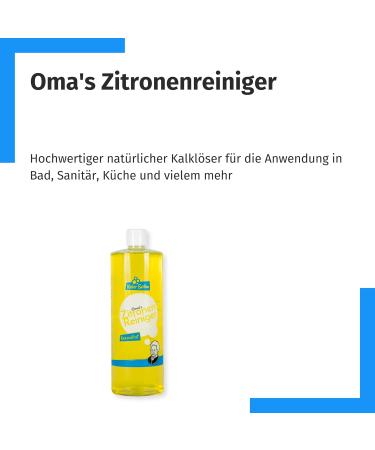 Kiel Soaps Grandma's Lemon Cleaner 1L - Powerful Citrus Cleaning Concentrate for Kitchen & Bathroom | Fresh Lime Fragrance - Buy Online on GoSupps.com