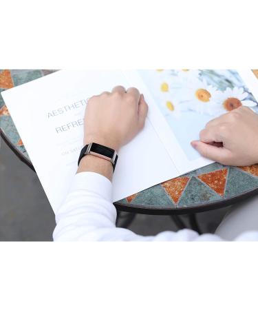 Witzon Adjustable Elastic Bands for Fitbit Charge 4/3/3SE - Breathable Fabric Pattern Replacement Strap for Women Men - Solid Black - Buy Online on GoSupps.com