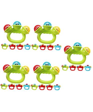 Toyandona 25 STK handbell handle baby toys bite toys interactive toy toy cell phones for babies toys portable breed toys toy for toddlers