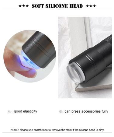 Portable Mini UV Nail Dryer with LED Lamp | Flatten Gel Nails, Silicone Head | Black - Buy Online on GoSupps.com