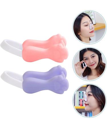 POPETPOP Lot de 2 Pinces Correctrices de Nez en Silicone Dispositif Rehausseur de Nez pour Adultes et Gar on et Filles Pince Amincissante pour Remodelage Couleurs Rose et Violet Usage - Buy Online on GoSupps.com