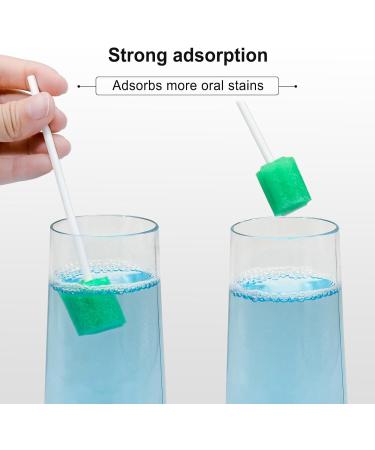 Buy Sterile Oral Sponges - 50 PCS Dental Swabs for Oral Hygiene | Cleaning Mouth Swab & Foam Care - Plum Blossom Cyan - Buy Online on GoSupps.com