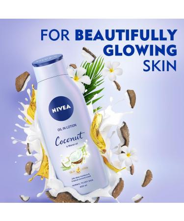 Beiersdorf NIVEA Coconut Oil Lotion & Monoi Oil 6 Pack 6 x 400ml Coconut Scented Body Oil Moisturizing Body Care Lotion for dry and normal skin Coconut & Monoi Oil - Buy Online on GoSupps.com