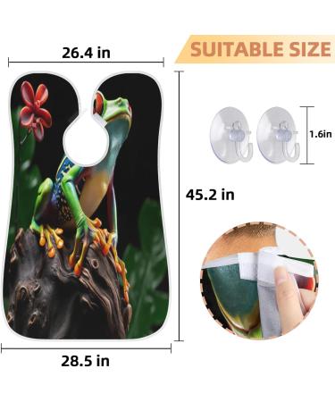 Animal Frog Beard Bib Apron - Beard Hair Catcher for Men | Perfect Father's Day & Anniversary Gift | Beard Bib with Suction Cups - Buy Online on GoSupps.com