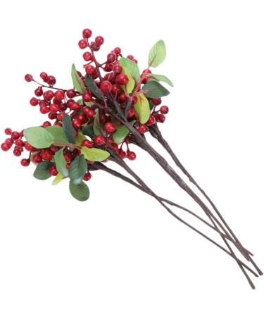 Zerodeko 10 Pcs Wedding Decoration Simulation Berry Branch Christmas Berry Pick Vases for Flowers Flower Vase Artificial Red Berry Stems Floral Plants Picks Display Blueberry Fruit Vacation Redx2pcs Size 5x2pcs - Buy Online on GoSupps.com