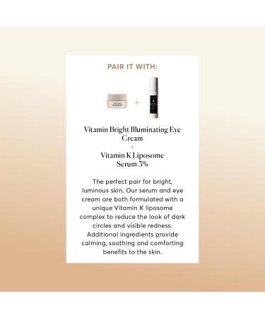 Naturium Vitamin Bright Illuminating Eye Cream, Under Eye Repair Cream for Dark Circles, with Vitamin K, Phyto-Complex, & Mineral Pigments, Light/Medium, 0.5 oz - Buy Online on GoSupps.com