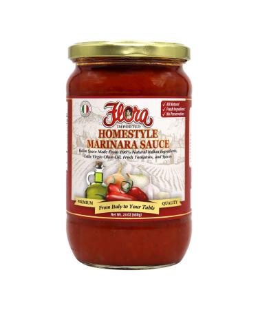Marinara Sauce by Flora Foods - Pasta Sauce Imported from Italy - All Natural - No artificial flavors