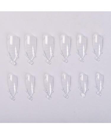 Kads 120 Pieces Transparent Full Cover Dual Nail System Forms - UV Gel Acrylic Nail Tips with Scale for Extensions | Model 9 - Best for Nail Art - Buy Online on GoSupps.com