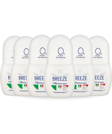 Breeze BREEZE | Roll On Mediterraneo Deodorant 6x50 ml
